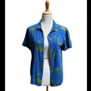 Lularoe kids Thor button short sleeve shirt 14